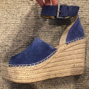 Mark Fisher Suede Espadrille Wedges